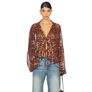 x REVOLVE Eli Top in Leopard-NWOT